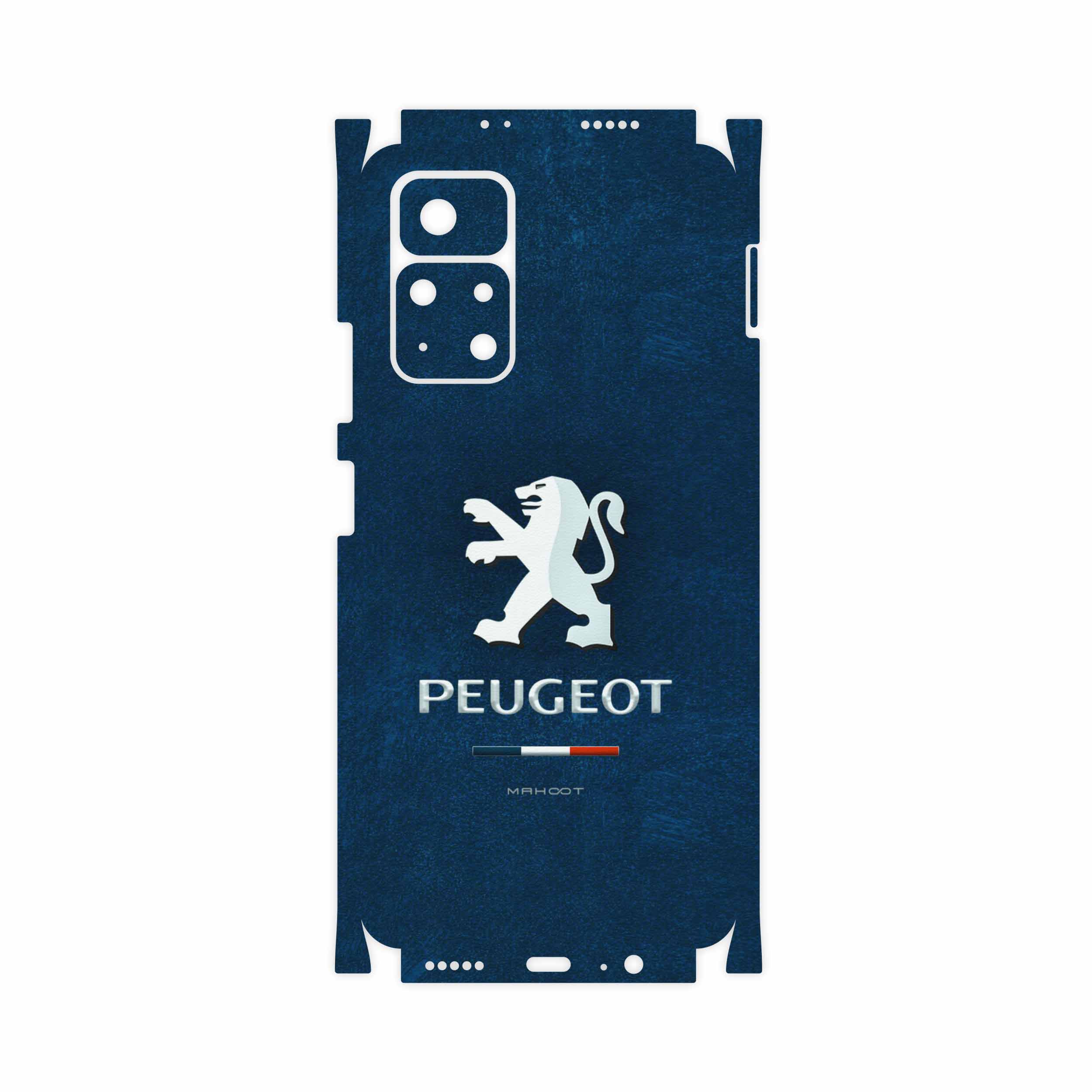 برچسب پوششی ماهوت مدل Peugeot-Logo-FullSkin مناسب برای گوشی موبایل شیائومی Poco M4 Pro 5G
