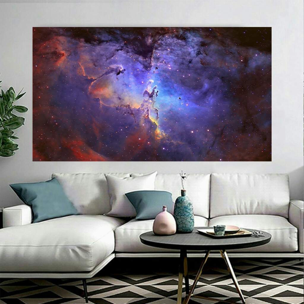 تابلو بوم طرح کهکشان و ستارگان کد AR6200