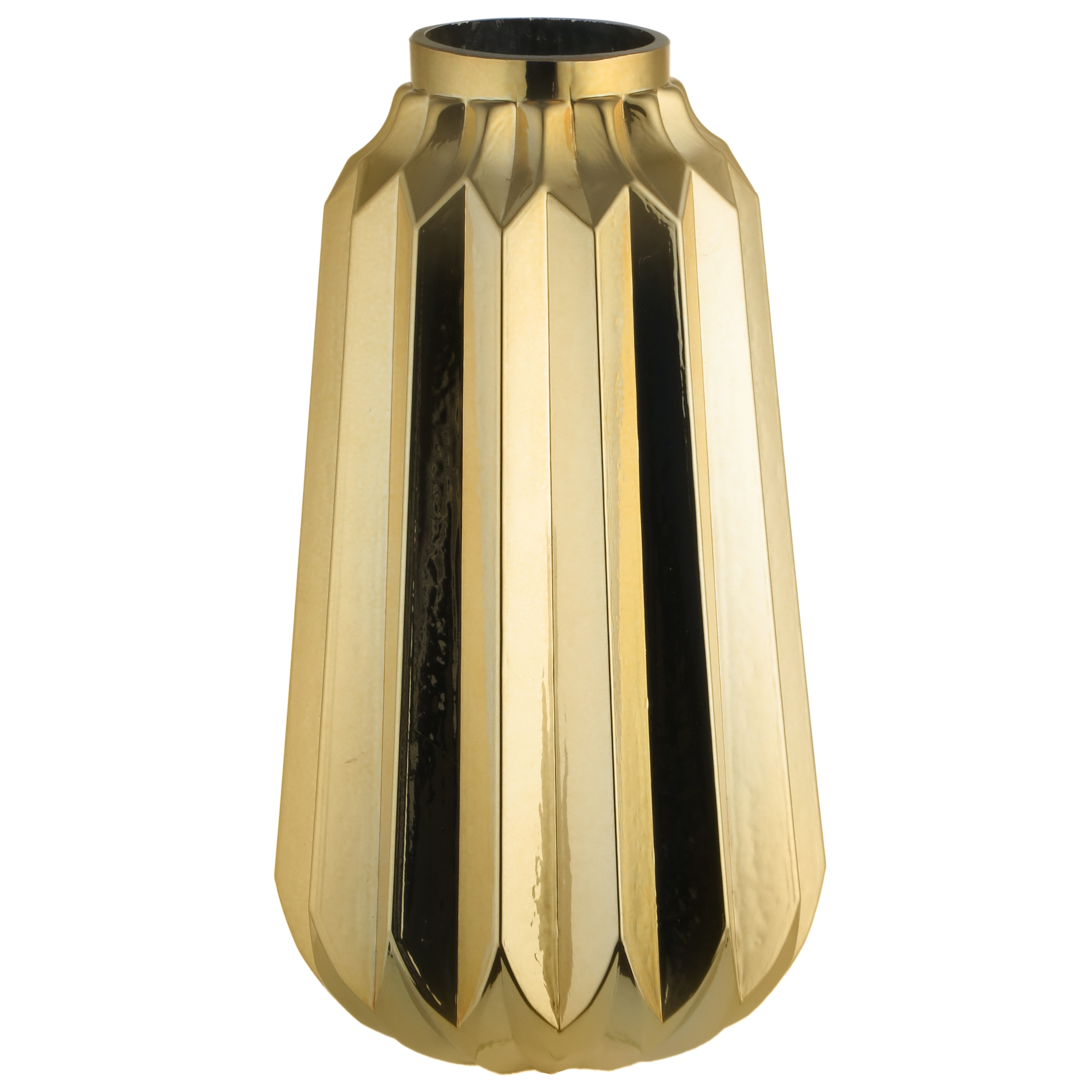 گلدان شیشه ای مدل خط دار