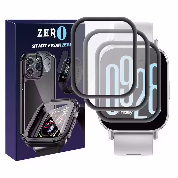 محافظ صفحه نمایش زیرو مدل Pmma-ZR مناسب برای ساعت هوشمند شیائومی Redmi Watch 5 Active بسته سه عددی | کالا برتری