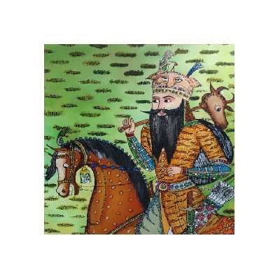 تابلو نقاشی طرح فرستادن سرخه به جنگ رستم توسط افراسیاب کد 019