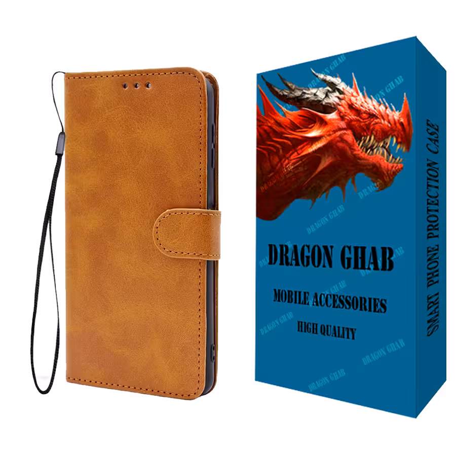 کیف کلاسوری دراگون قاب مدل چرمی مناسب برای گوشی موبایل سامسونگ Galaxy S8 - فروشگاه اینترنتی طیف سنتر