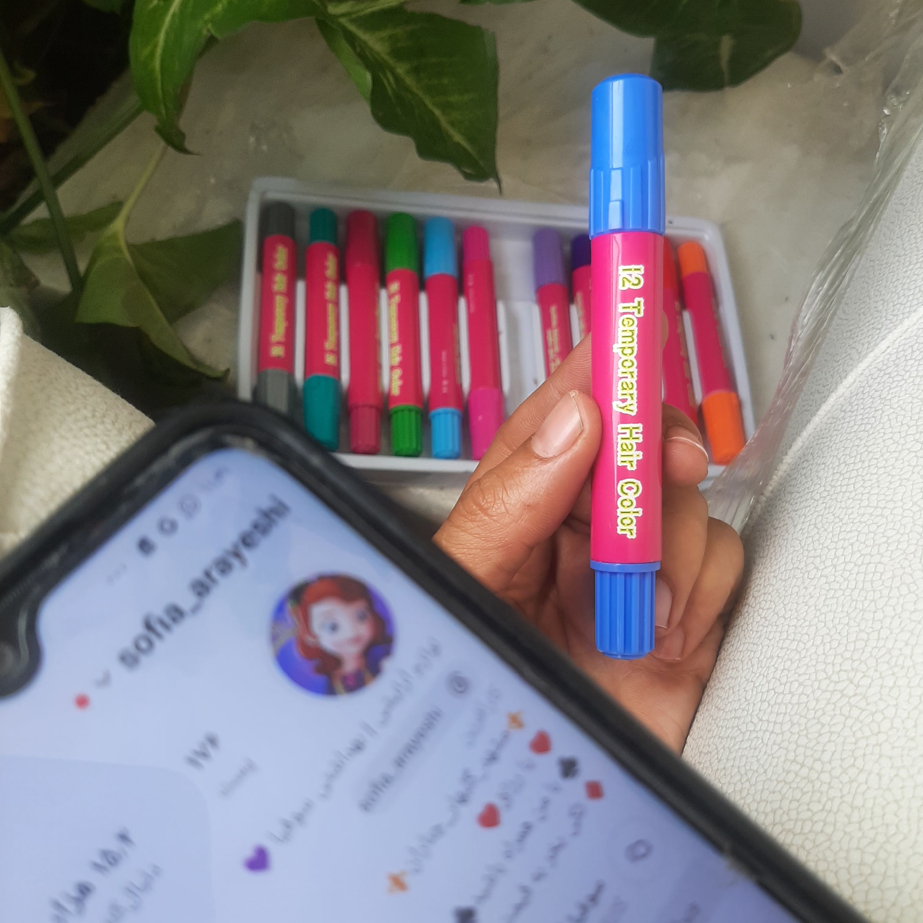 ماژیک مو آبی