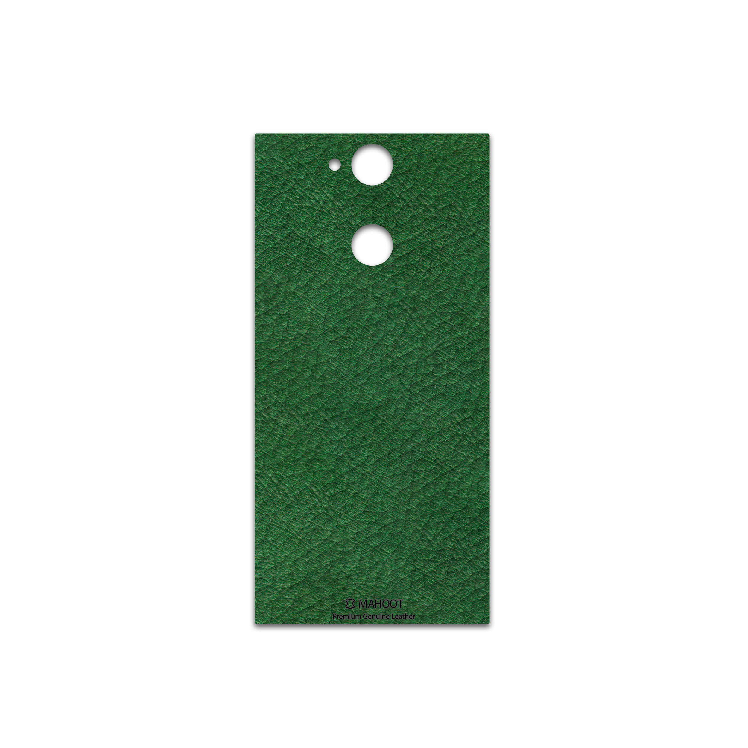 برچسب پوششی ماهوت مدل Green-Leather مناسب برای گوشی موبایل سونی Xperia XA2