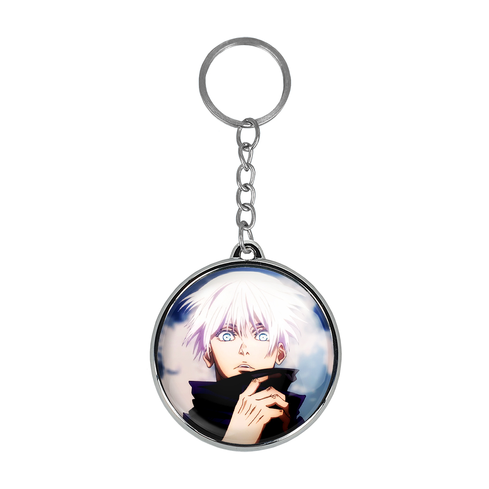 جاکلیدی خندالو طرح گوجو ساتورو و یوجی و سوکونا انیمه جوجوتسو کایزن مدل دوطرفه کد 1110611115