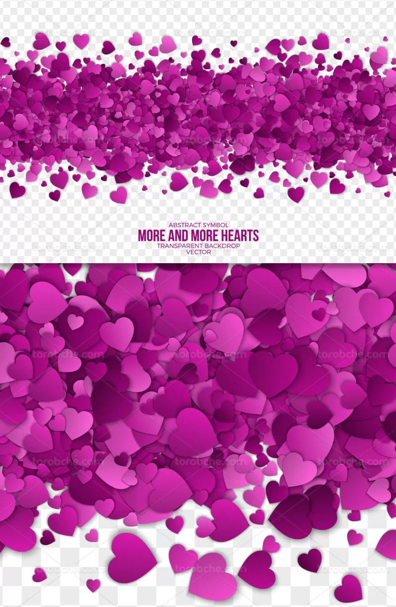 وکتور بکگراند قلبی بنفش | گرافیک با طعم تربچه