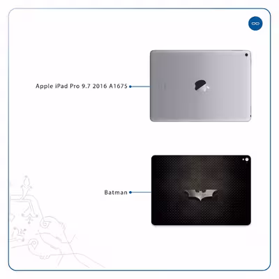 برچسب پوششی ماهوت مدل Batman مناسب برای تبلت اپل iPad Pro 9.7 2016 A1675