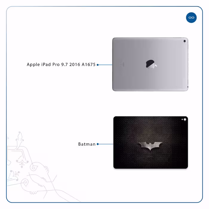 برچسب پوششی ماهوت مدل Batman مناسب برای تبلت اپل iPad Pro 9.7 2016 A1675
