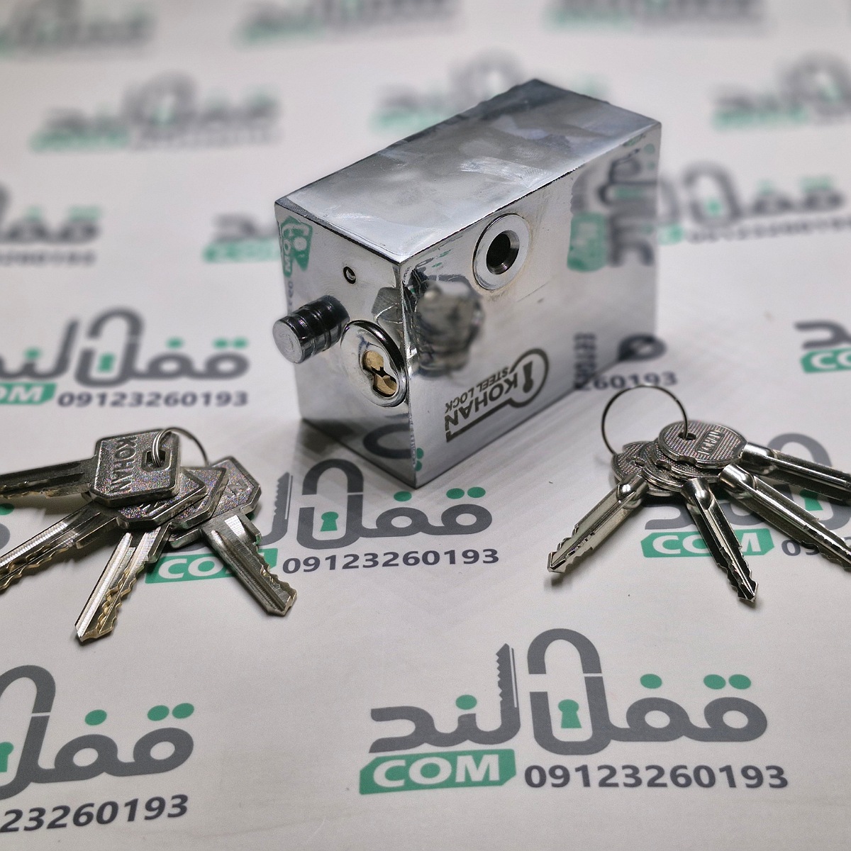 قفل گاردی کهن 100 دو توپی - فروشگاه اینترنتی قفل لند