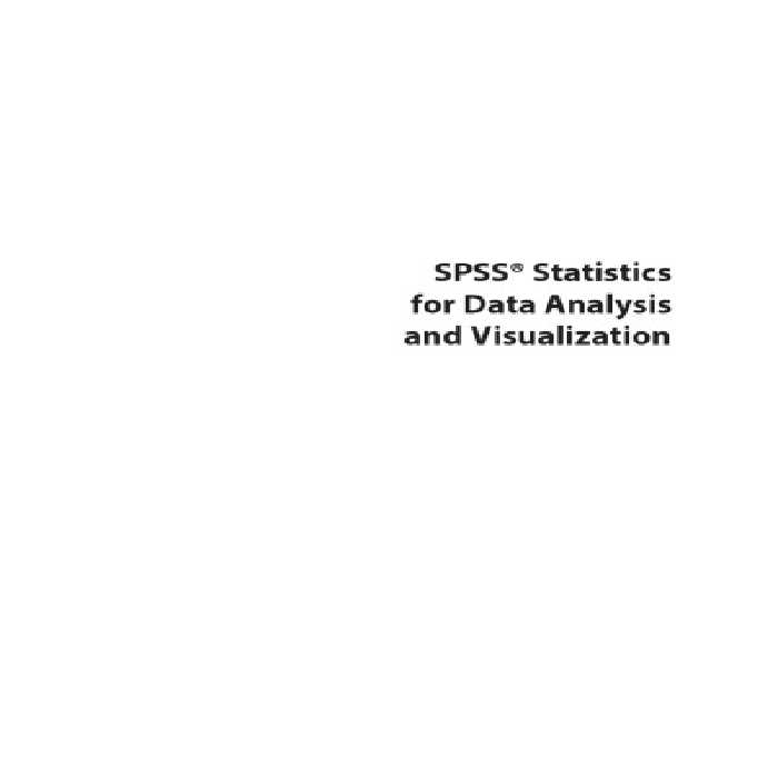 خرید و دانلود نسخه کامل کتاب SPSS Statistics for Data Analysis and Visualization