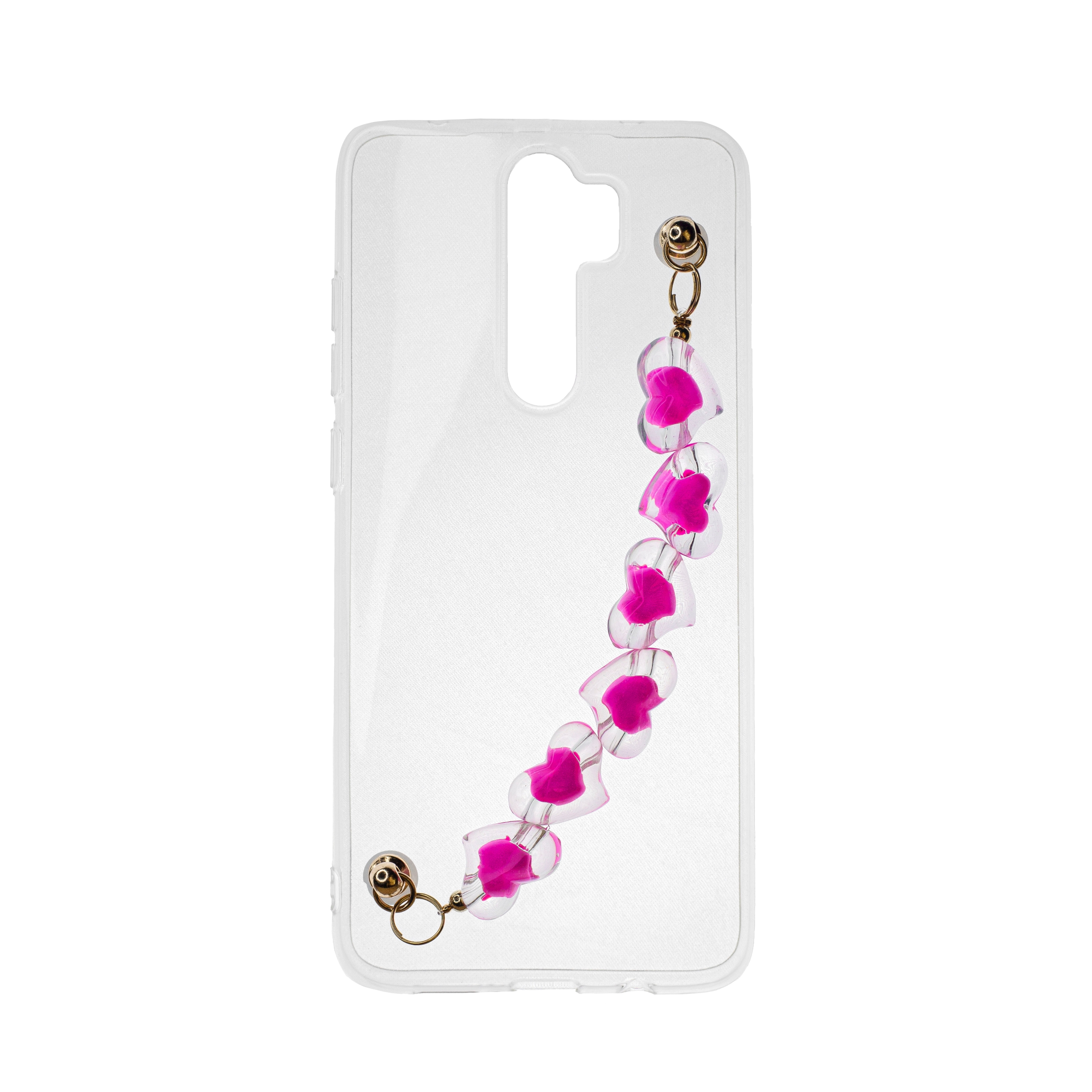 کاور مدل Heart مناسب برای گوشی موبایل شیائومی Redmi Note 8 Pro به همراه بند نگهدارنده