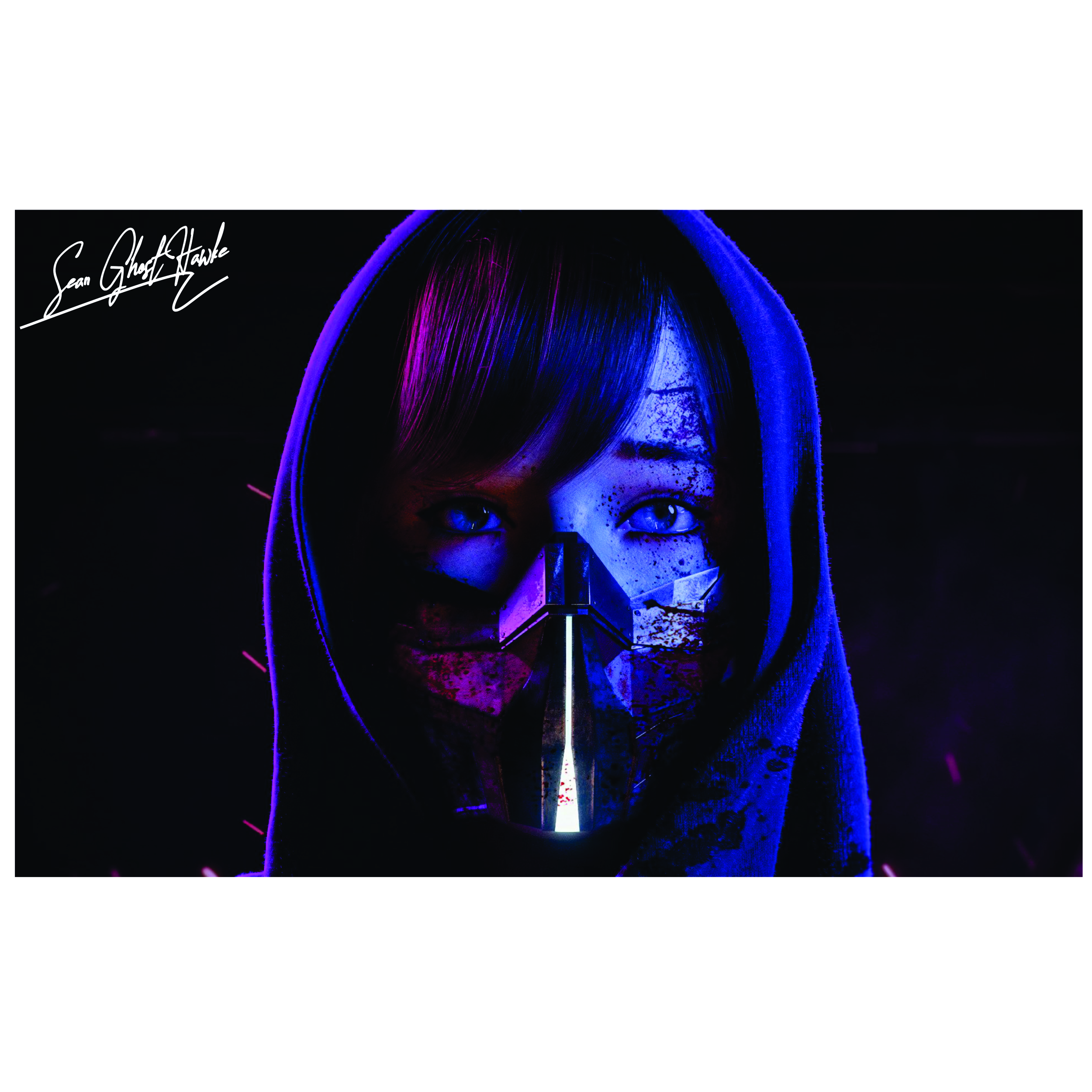 تابلو شاسی مدل دختر سایبر پانک