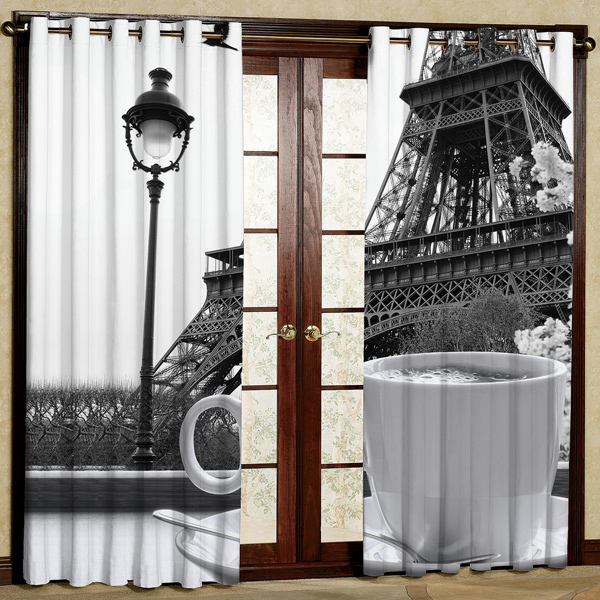 پرده مخمل پانچی کد 6261 سایز 280x140 سانتی متر