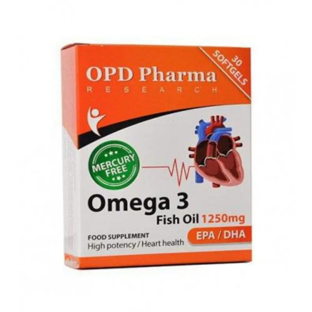 سافت ژل امگا 3 1250mg او پی دی فارما
