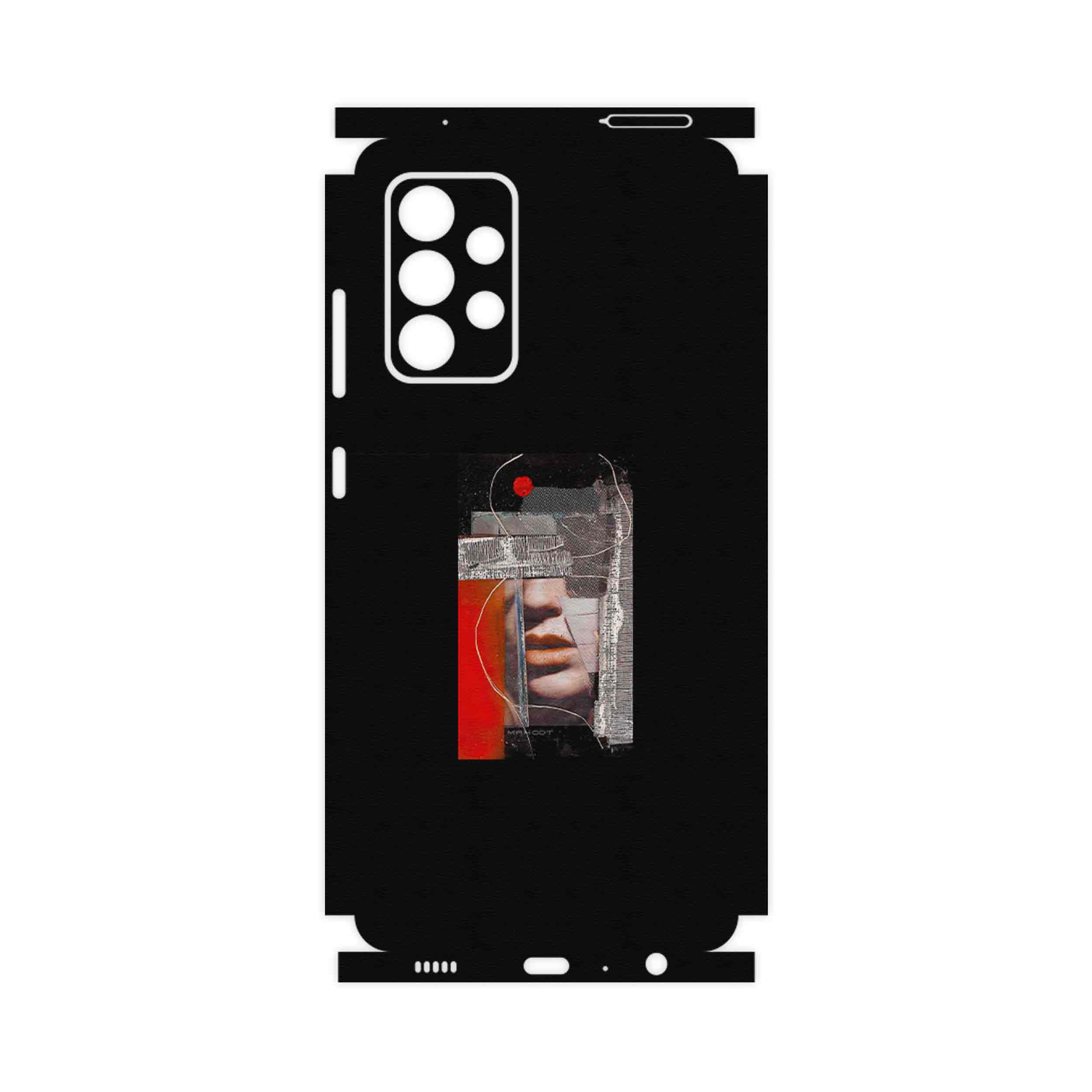 برچسب پوششی ماهوت مدل Collage of Mouth-FullSkin مناسب برای گوشی موبایل سامسونگ Galaxy A52 4G