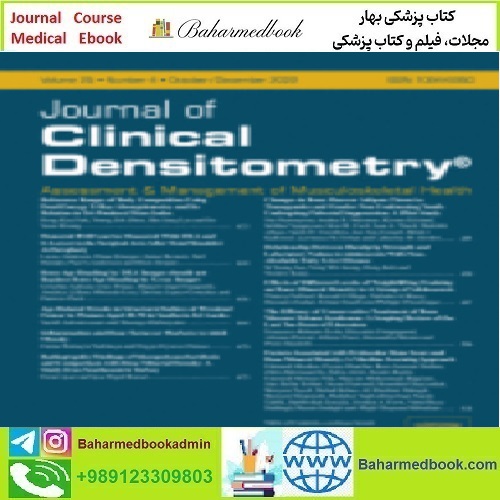 Journal of Clinical Densitometry Volume 25 Issue 1 to 4 2022 TR