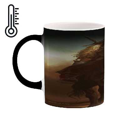 ماگ حرارتی کاکتی طرح نقاشی مدل mgh13933