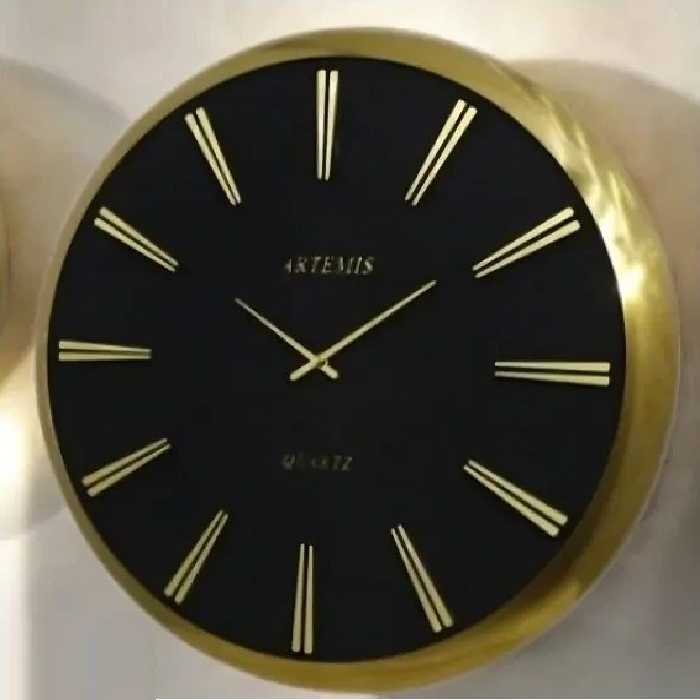 ساعت دیواری آرتمیس کد 2045 Gold Black A طلایی مشکی