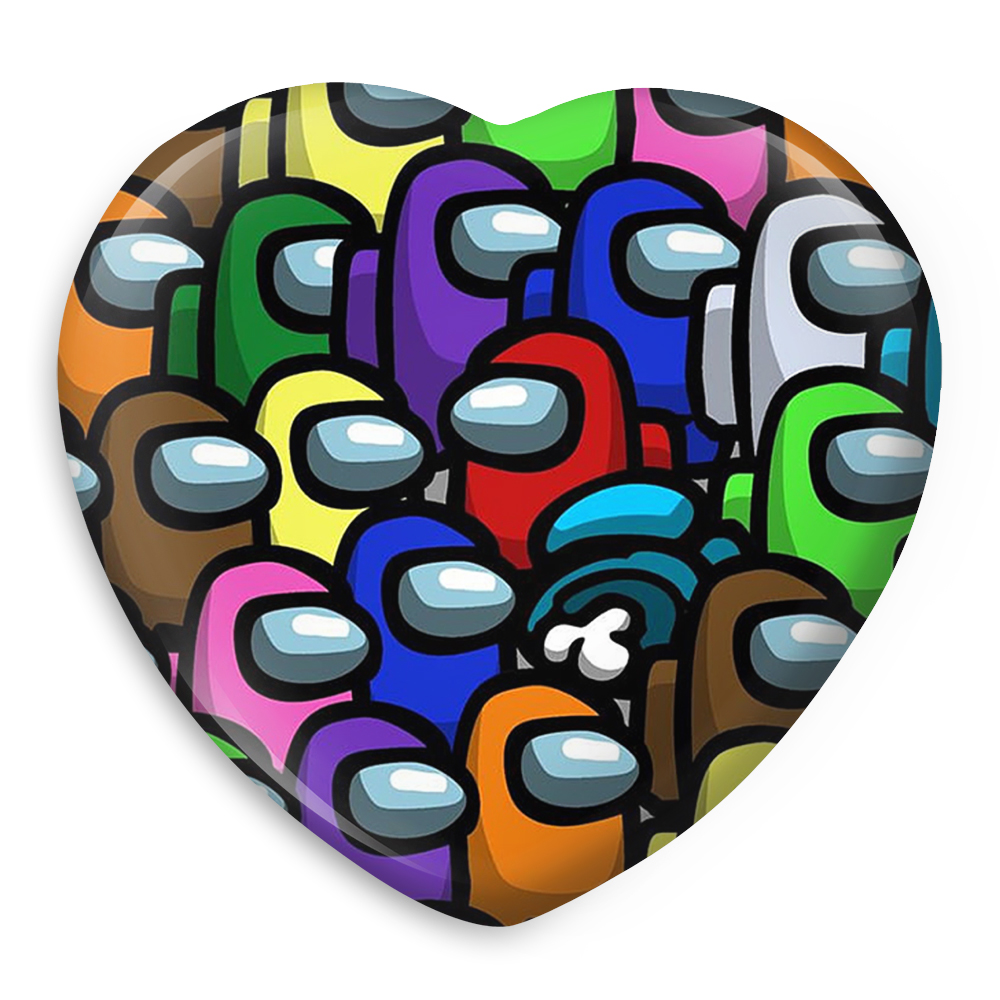 پیکسل خندالو طرح امانگ آس مدل قلبی کد 10305