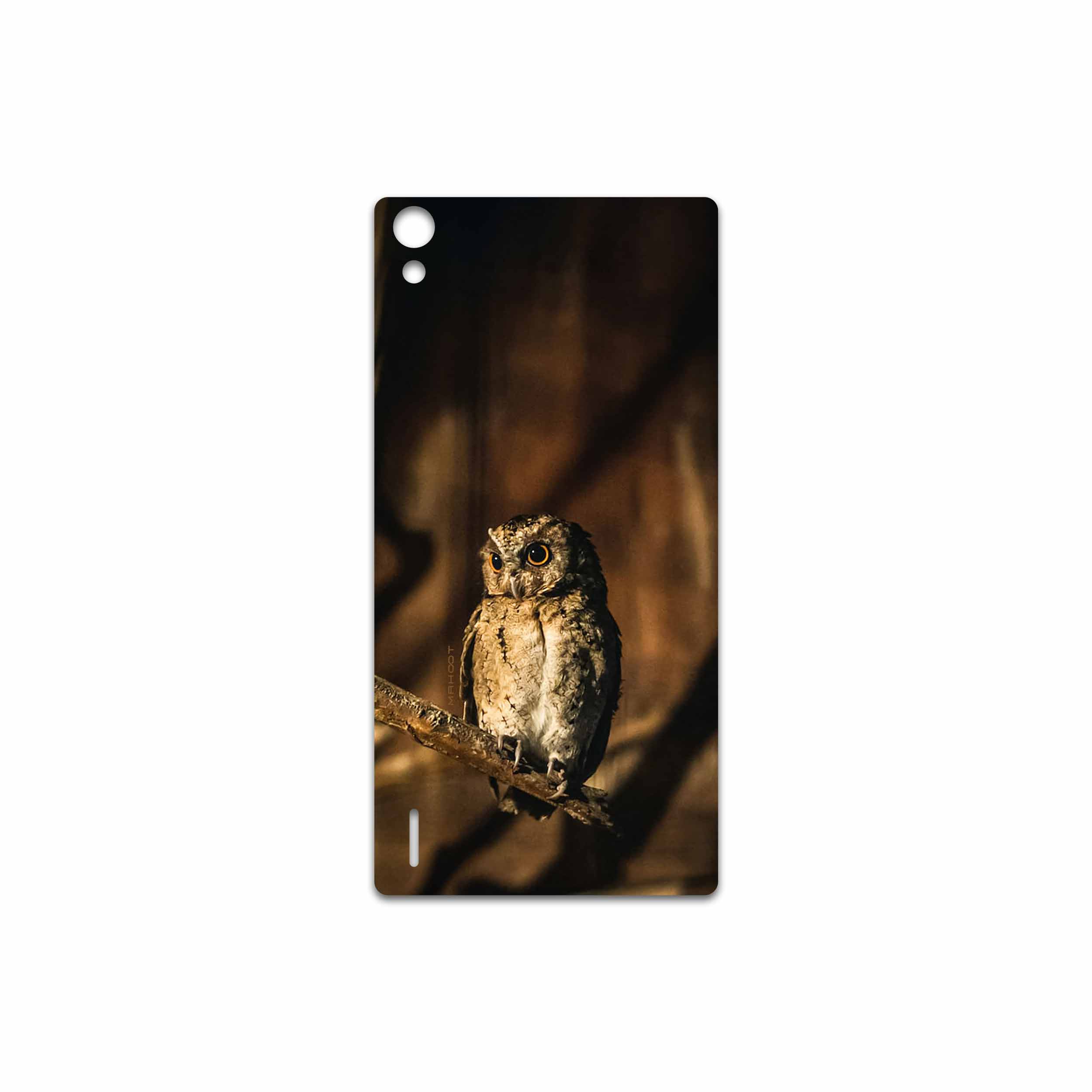 برچسب پوششی ماهوت مدل Owl مناسب برای گوشی موبایل هوآوی Ascend P7