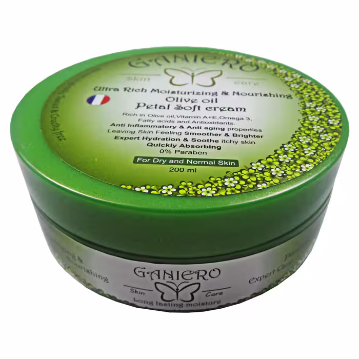 کرم مرطوب کننده و مغذی گانیرو مدل Olive حجم 200 میلی لیتر