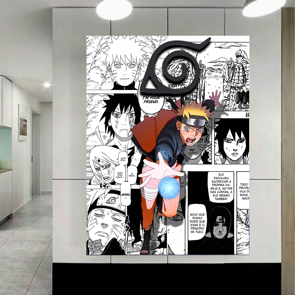 تابلو شاسی طرح انیمه مدل ناروتو کد AR967