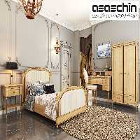 تخت خواب دو نفره بلوط