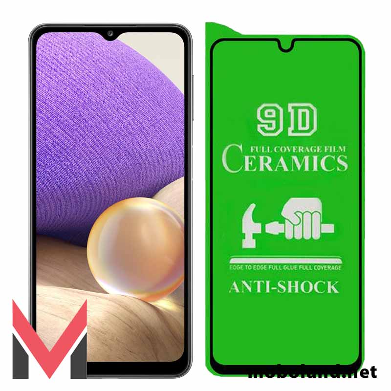 قیمت گلس تمام صفحه سرامیکی شفاف سامسونگ Galaxy A32 5G - موبولند