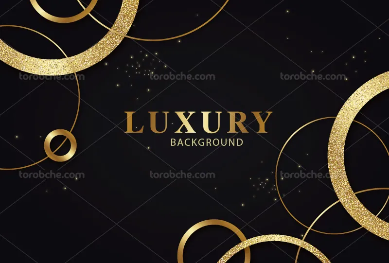 وکتور بک گراند لاکچری طلایی و مشکی | گرافیک با طعم تربچه