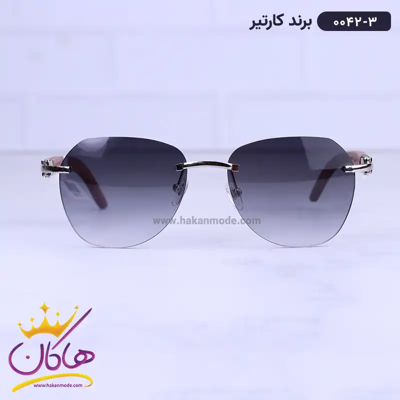 عینک آفتابی مردانه کارتیر دسته چوبی 0042/3