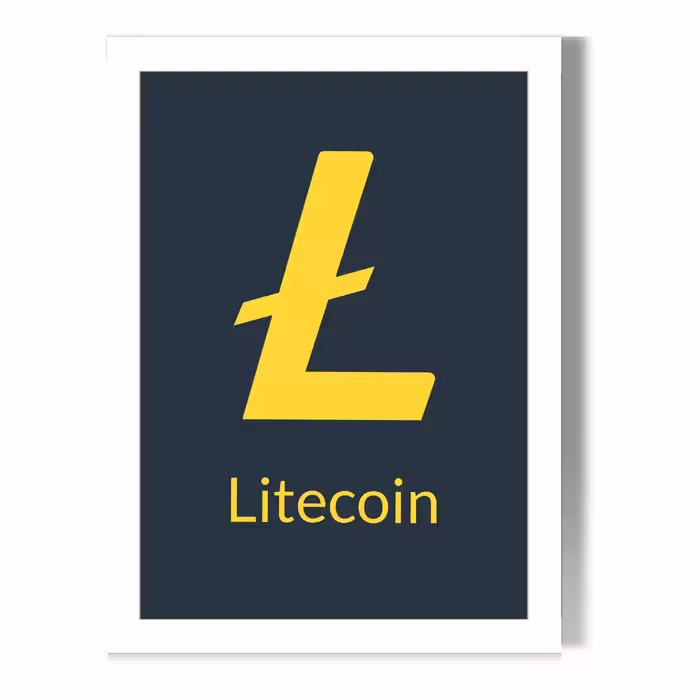 تابلو طرح لایت کوین کد WLCY3