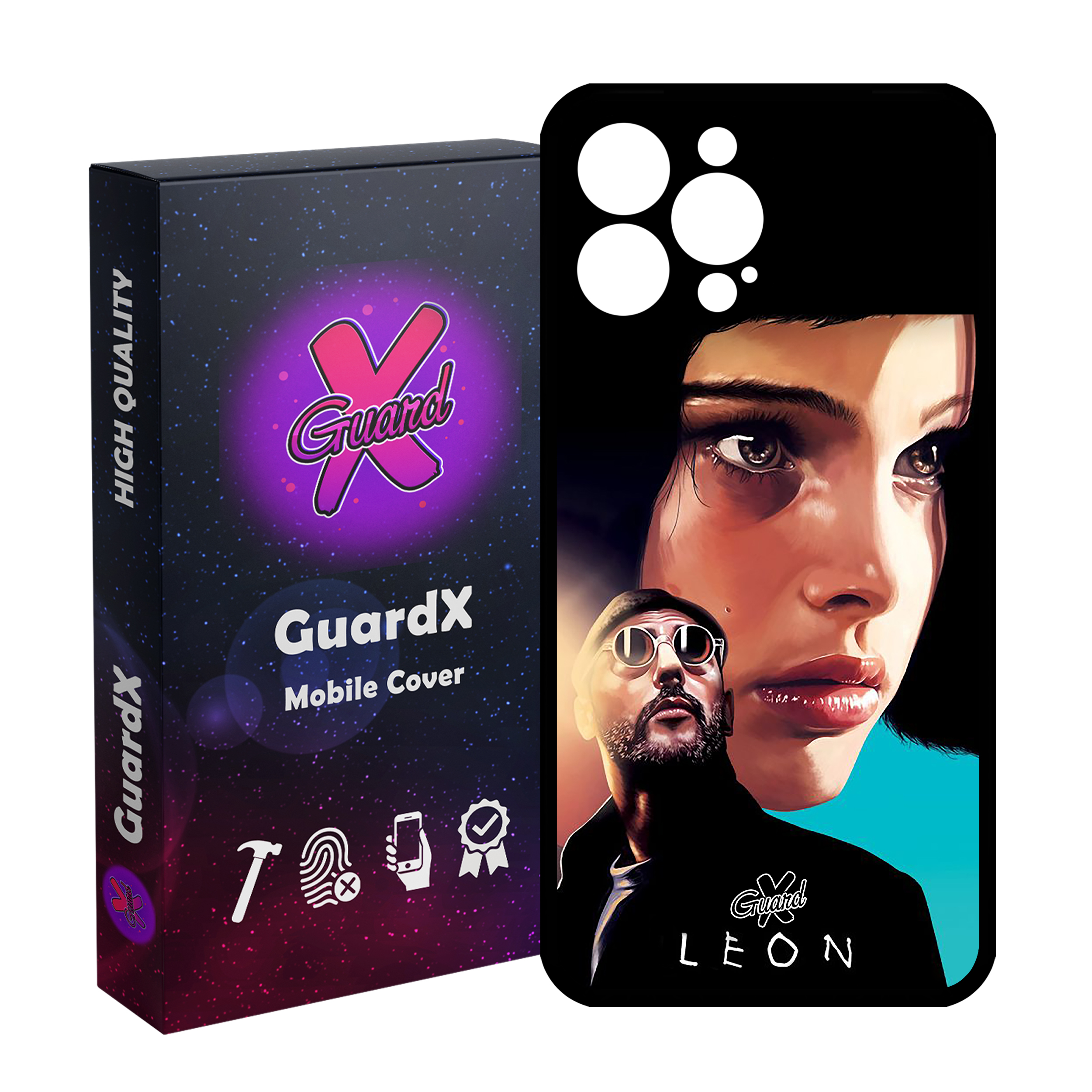 کاور گارد ایکس طرح Leon مدل Glass10322 مناسب برای گوشی موبایل اپل iPhone 12 Pro Max