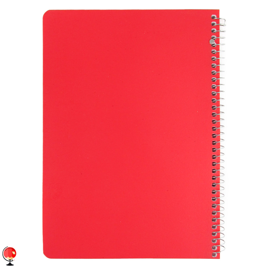 دفتر نقاشی 80 برگ سیمی جلد طلقی رنگی آتی قرمز