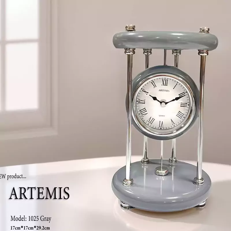 ساعت رومیزی آرتمیس کد 1025 Gray خاکستری