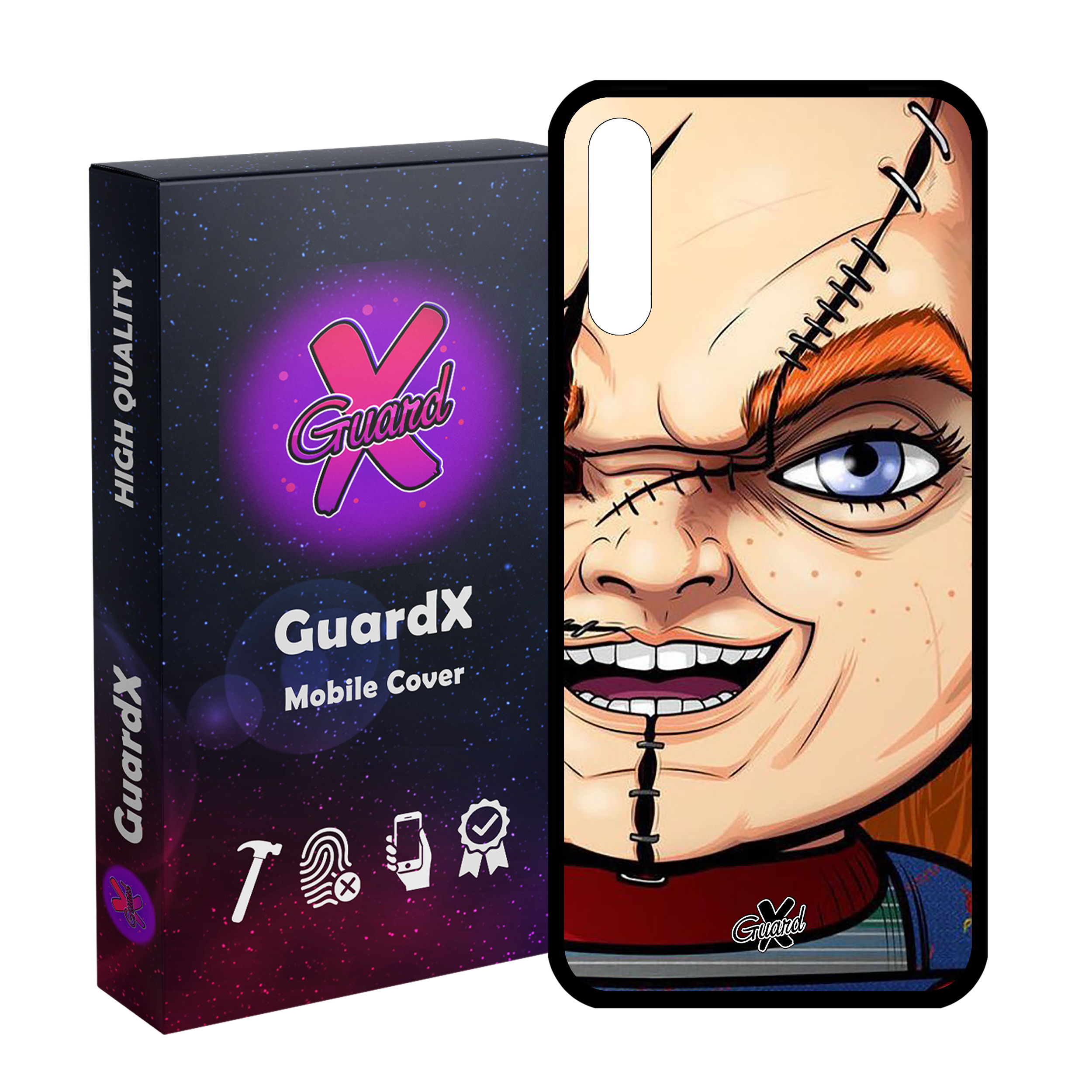 کاور گارد ایکس طرح چاکی مدل Glass10441 مناسب برای گوشی موبایل آنر 9X/9X Pro/Y9S/P SMART Pro 2019