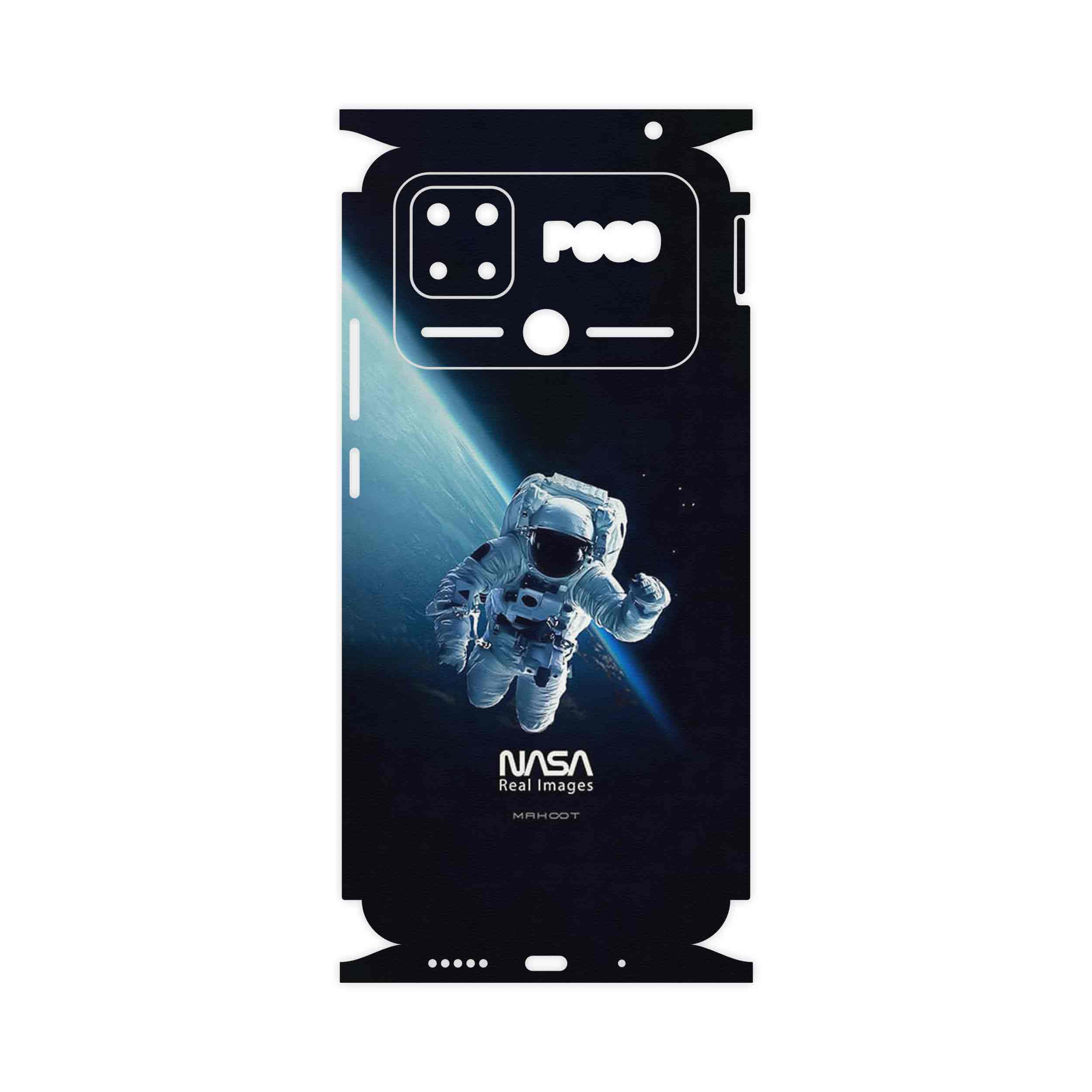 برچسب پوششی ماهوت مدل NASA_Astronaut-FullSkin مناسب برای گوشی موبایل شیائومی Poco C40