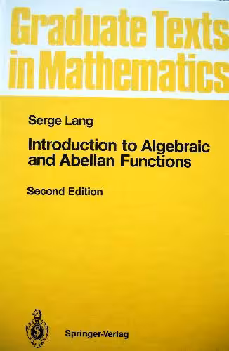 خرید و دانلود نسخه کامل کتاب Introduction to Algebraic and Abelian functions