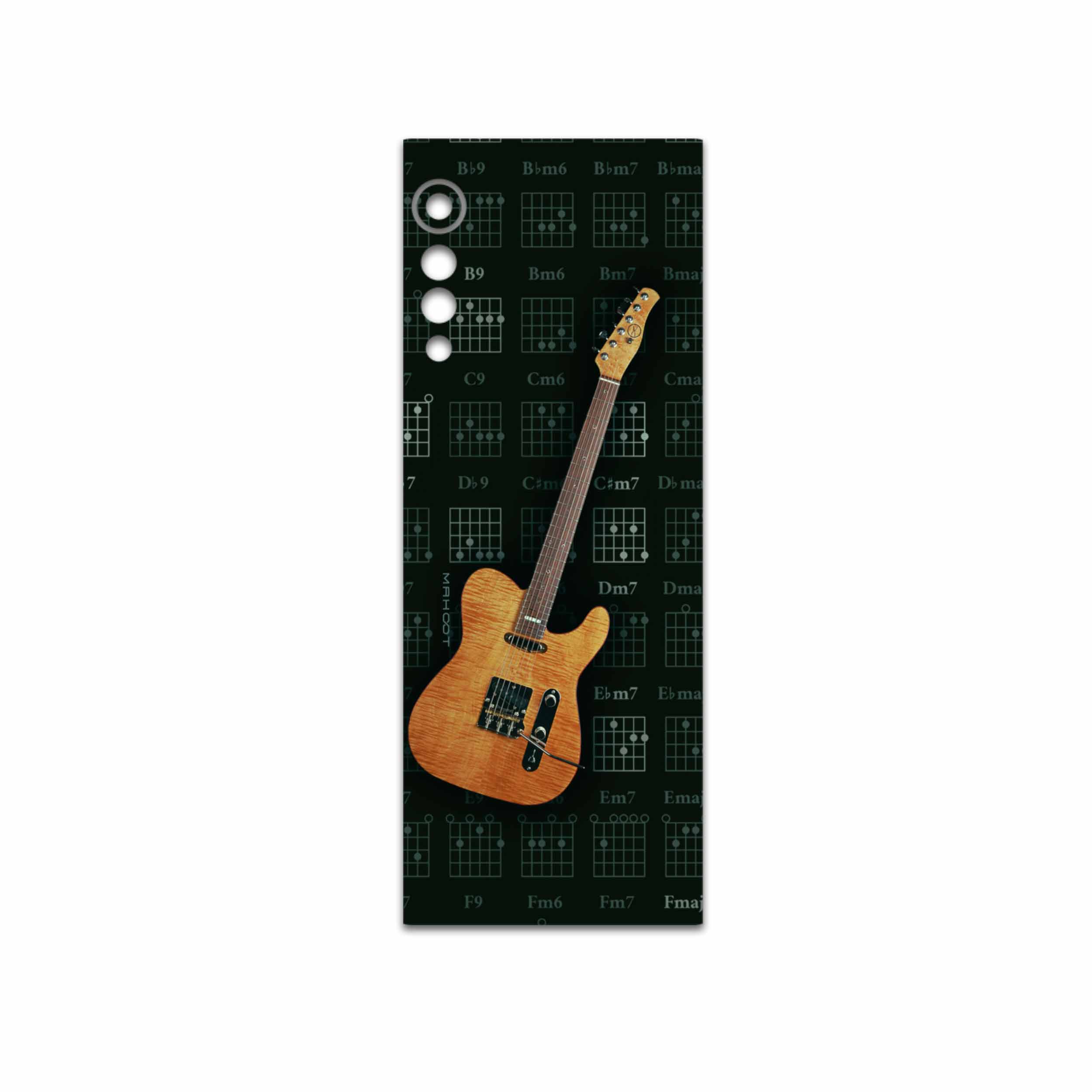 برچسب پوششی ماهوت مدل Guitar-Instrument مناسب برای گوشی موبایل ال جی Velvet 5G