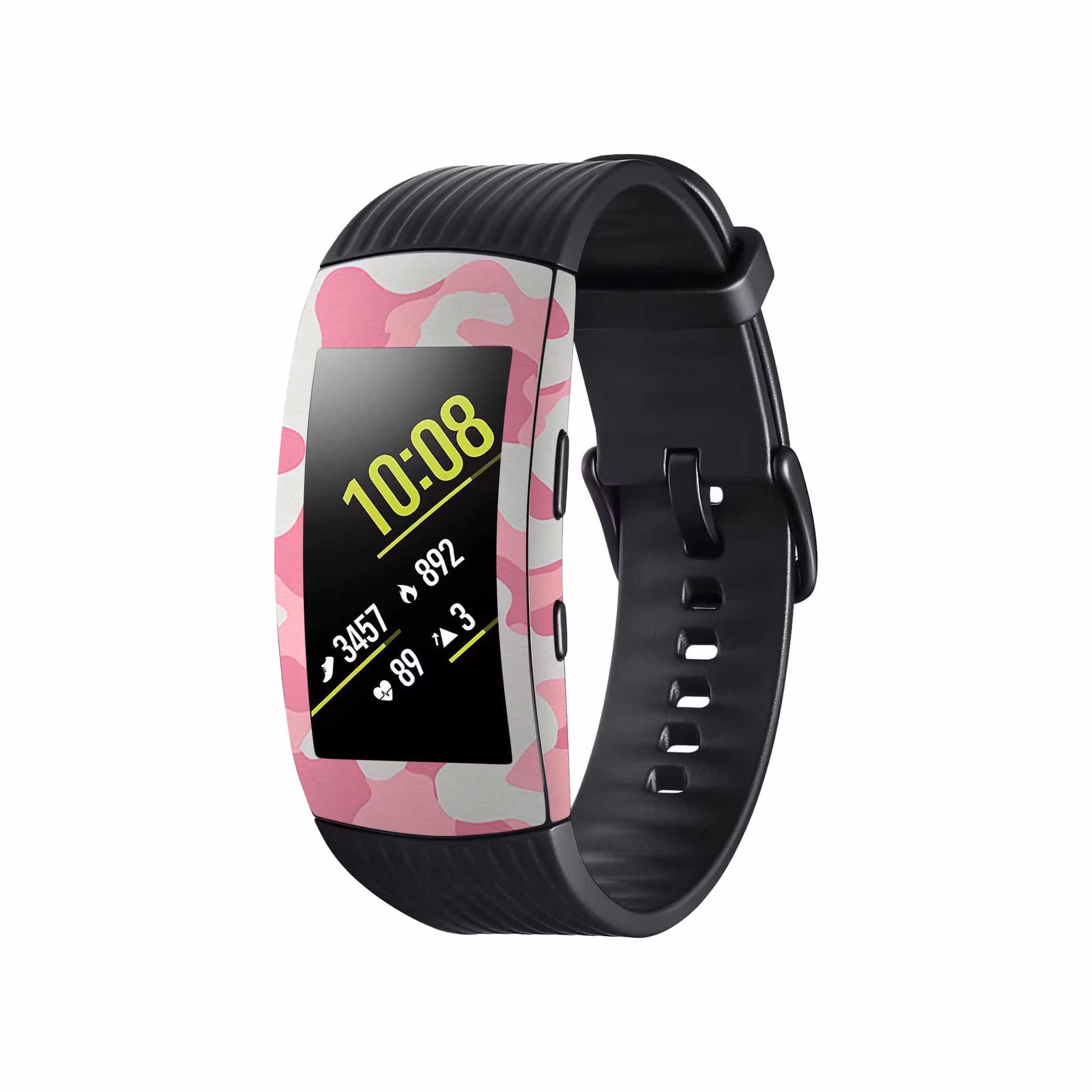 برچسب ماهوت طرح Army-Pink مناسب برای ساعت هوشمند سامسونگ Galaxy Gear Fit 2 Pro
