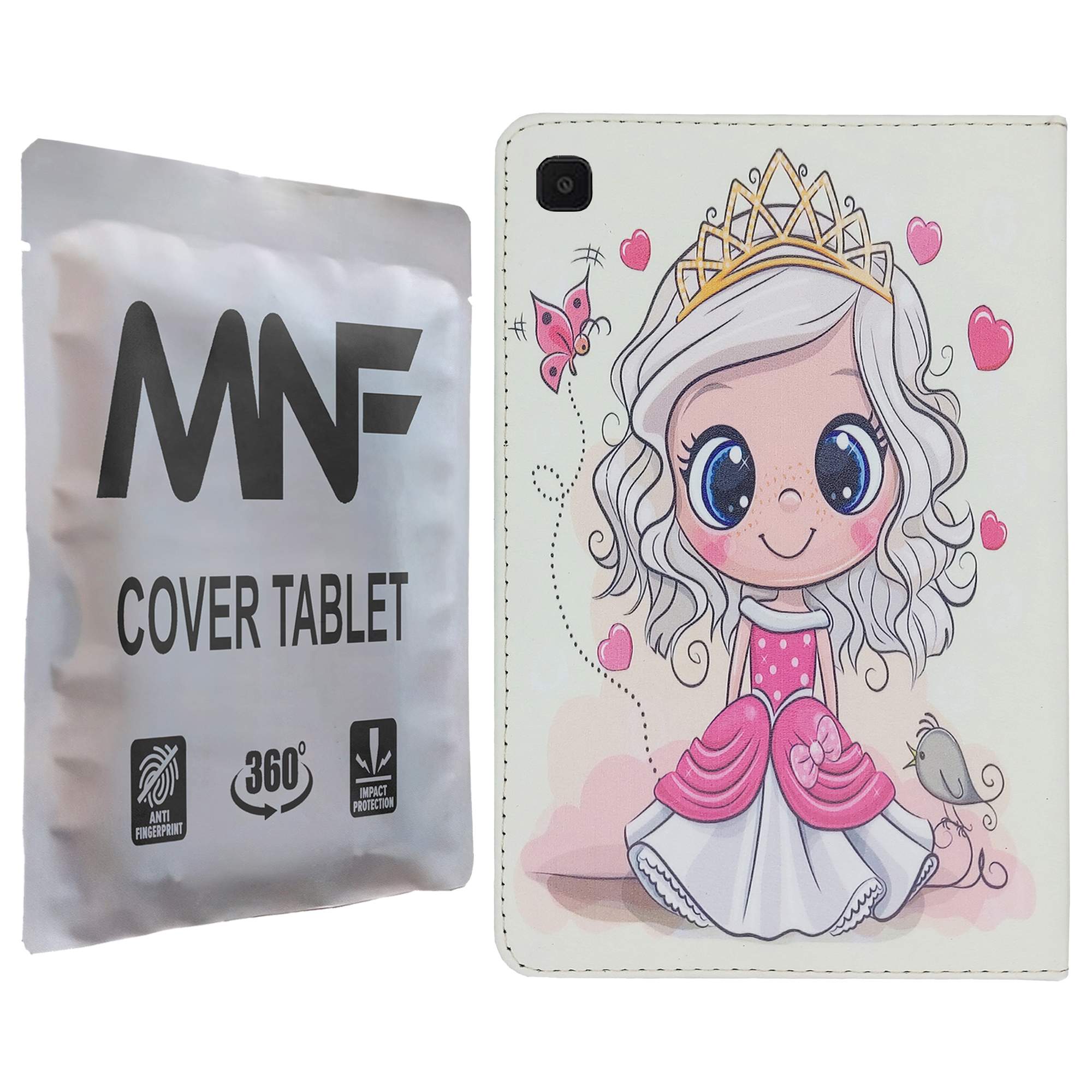 کیف کلاسوری ام ان اف طرح دختر پرنسس کد M-253 مناسب برای تبلت سامسونگ Galaxy Tab S6 Lite P610 / P615