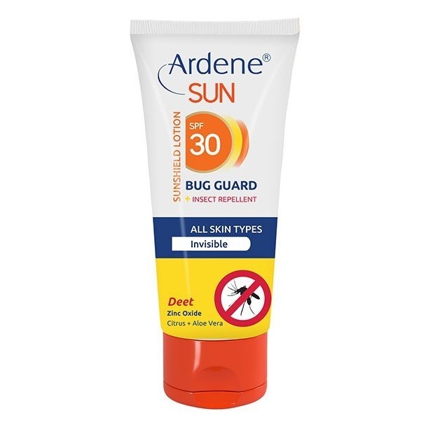آردن سان لوسیون ضد آفتاب بی رنگ دافع حشرات 75 گرم spf30