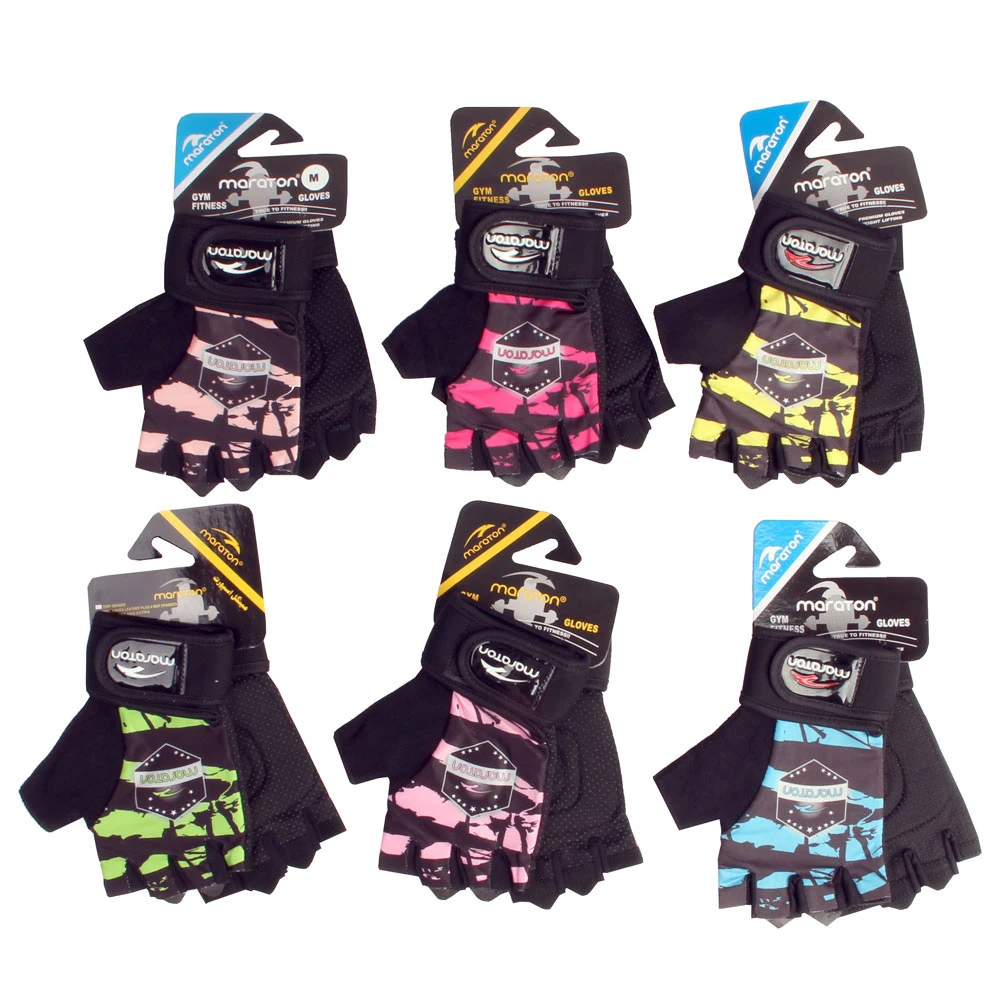 دستکش بدنسازی زنانه مچ دار ماراتون Maraton