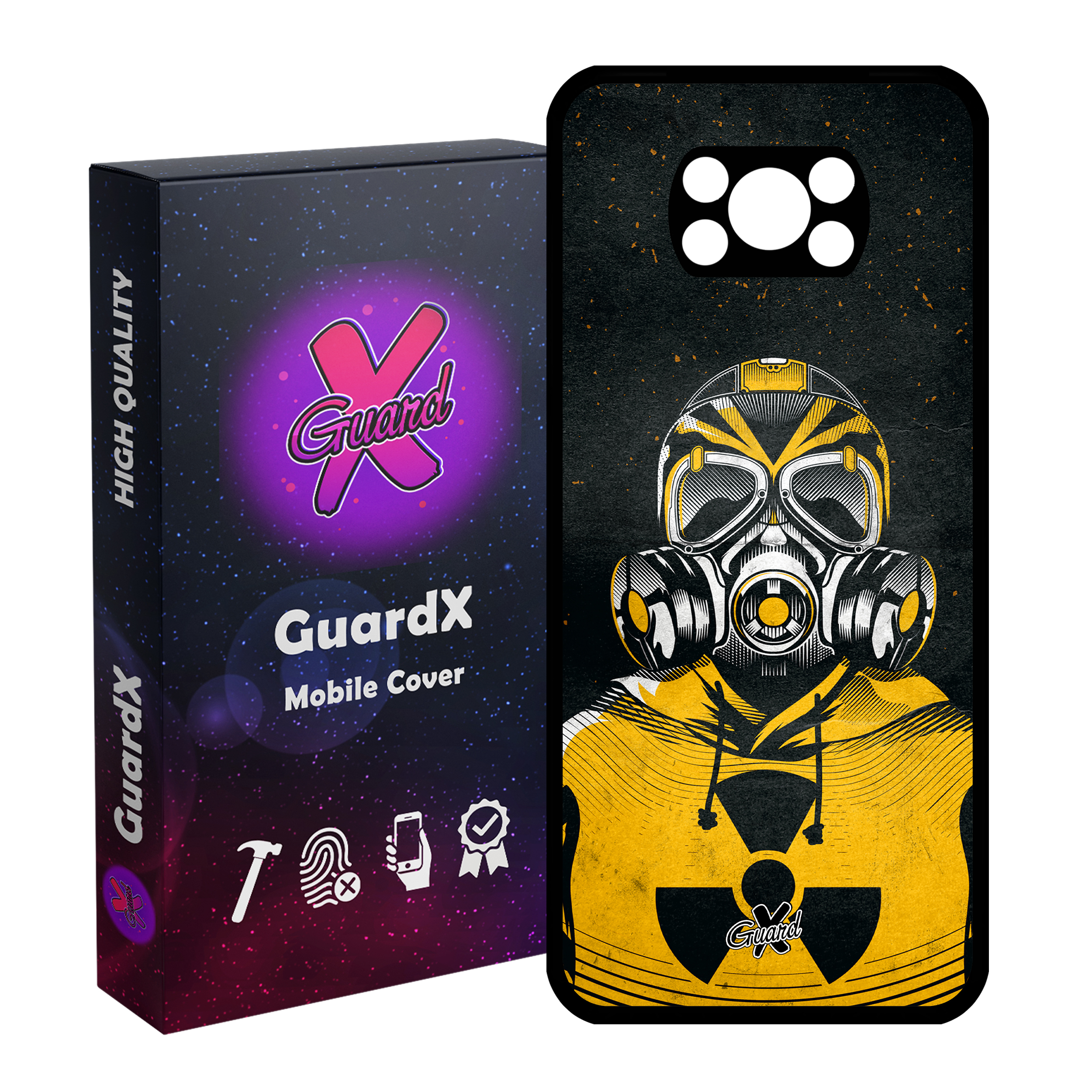 کاور گارد ایکس طرح Mask مدل Glass10164 مناسب برای گوشی موبایل شیائومی Poco X3 / Poco X3 NFC