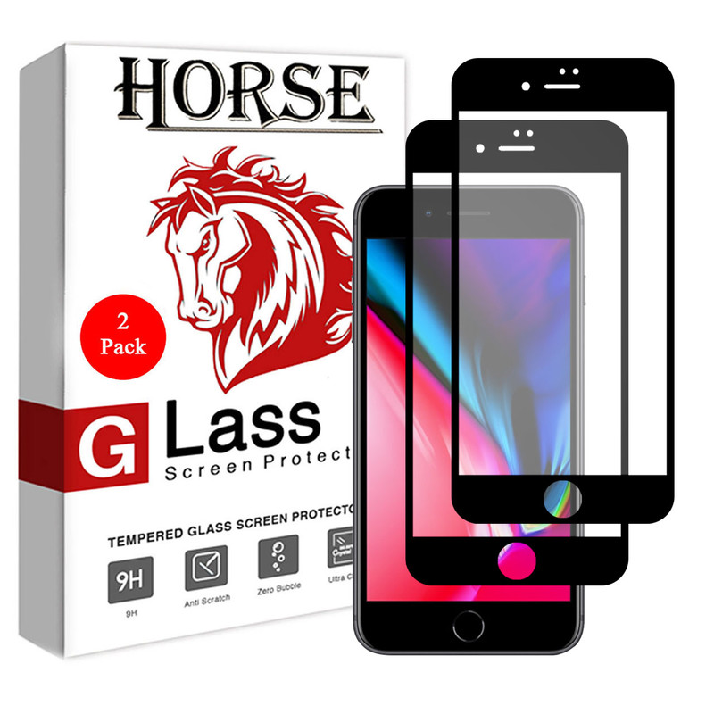محافظ صفحه نمایش سرامیکی هورس مدل CMT مناسب برای گوشی موبایل اپل iPhone 7 بسته دو عددی | کالا برتری