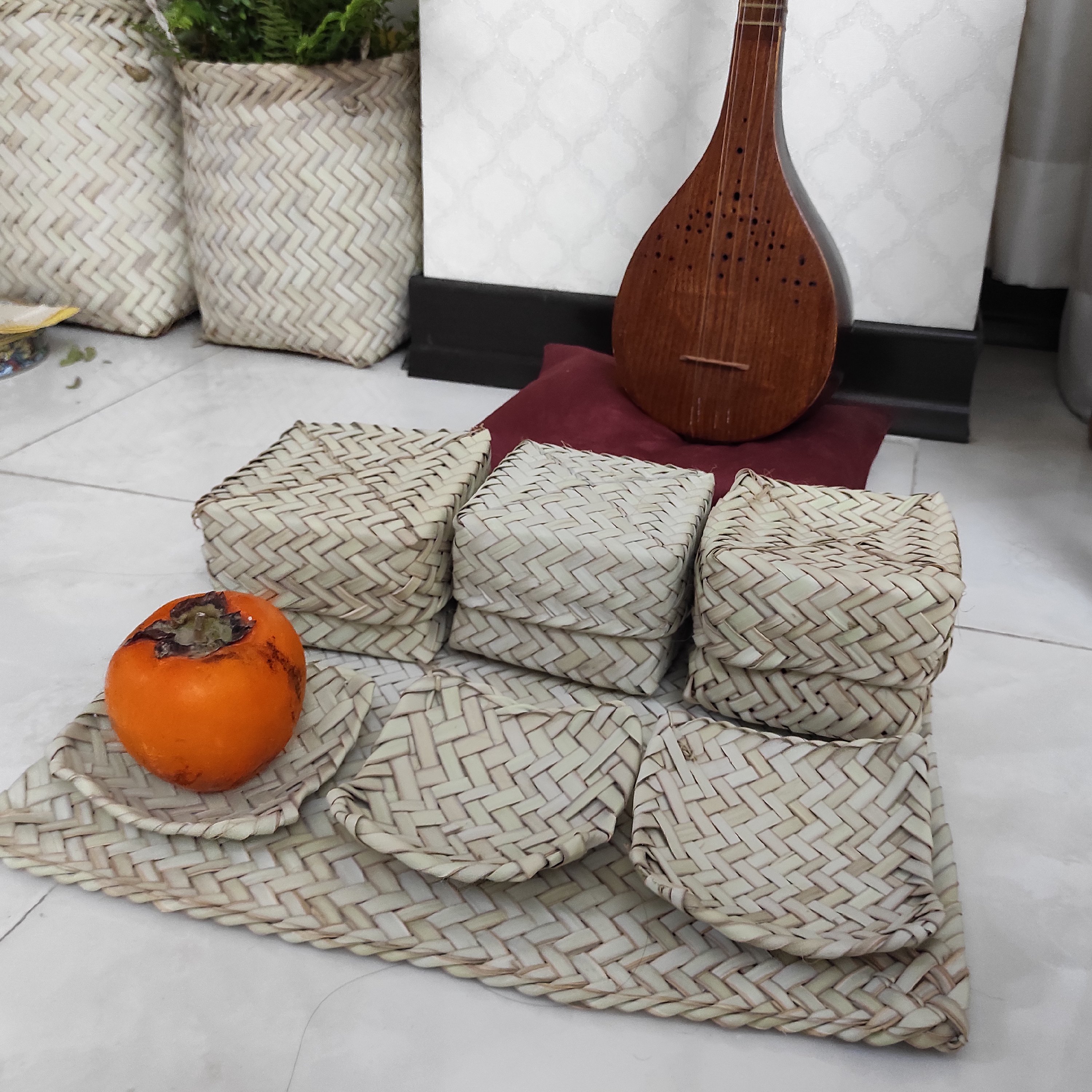 پک یلدایی هفت تکه حصیری