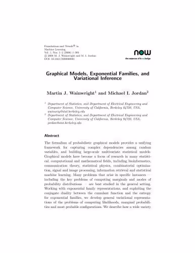 خرید و دانلود نسخه کامل کتاب Graphical Models, Exponential Families, and Variational Inference