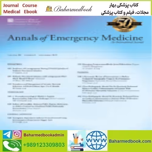 Annals of Emergency Medicine Volume 80 Issue 1 to 6 2022