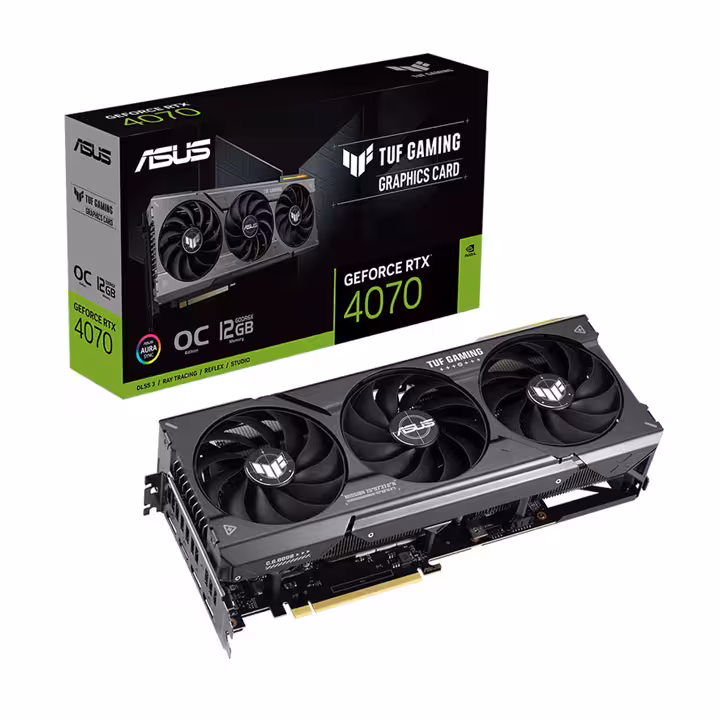 کارت گرافیک ASUS TUF Gaming GeForce RTX 4070 OC 12GB GDDR6X 192Bit