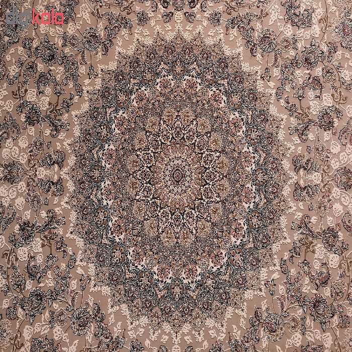 فرش ماشینی زمرد مشهد مدل MOS008 زمینه موزی