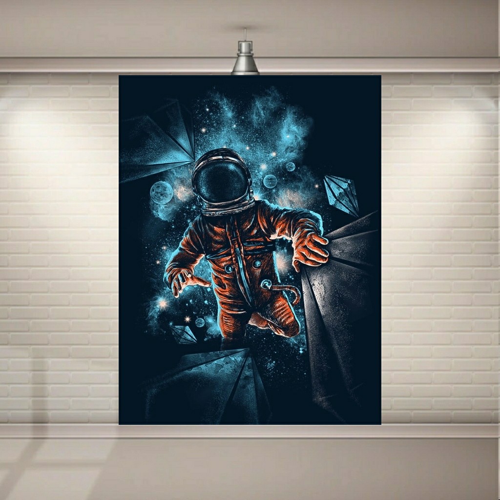 تابلو بوم طرح فضانورد هنری مدل SDB9152